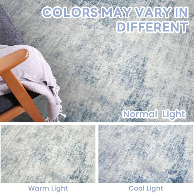 Abstract Area Rug 3x4 Ft Washable Rugs - Image 7