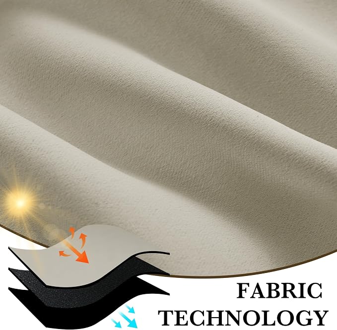 RYB HOME 100% Blackout Basement Curtains 24 inches Long, Heat & UV Blocking | - Image 7
