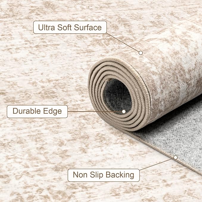3x5 Area Rugs Living Room: Washable Rug - Image 7