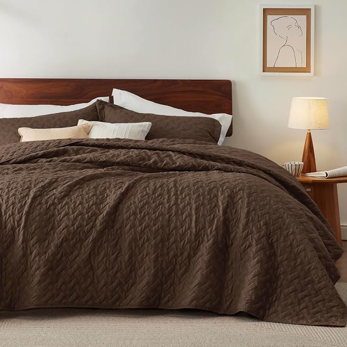 Bedsure King Size Quilt, Lightweight Comforter Set, Basket Weave, All-Season by Unknown