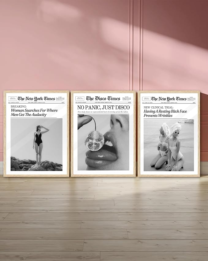 iHery 12x16in Every Hour Is Happy Hour Unframed Newspaper Wall Art | Unframed - Image 7