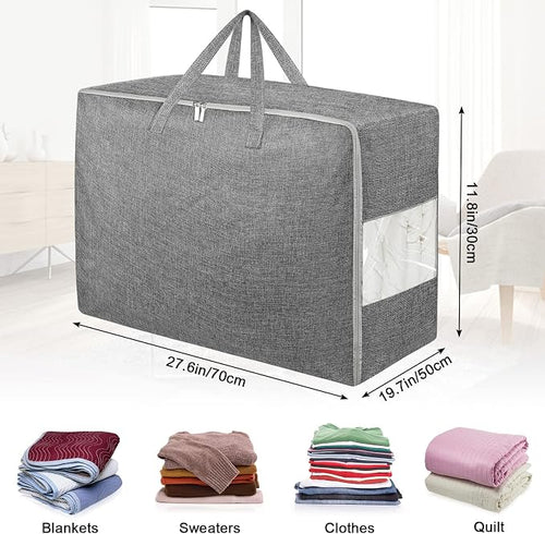 105L Extra Large Storage Bags, Folding Moving Comforter Blanket Storage Bags - Image 2