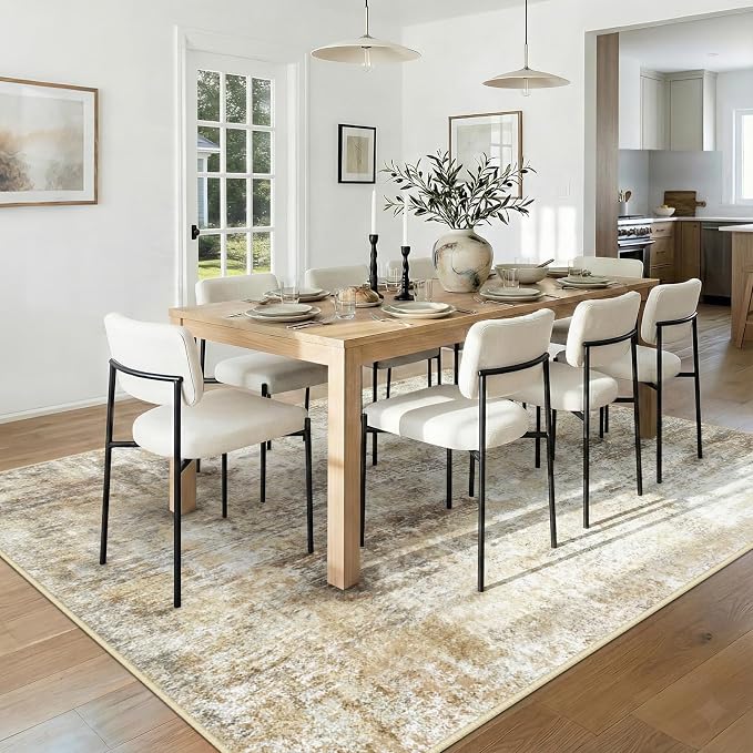 RELEANY Washable 7'x9' Abstract Area Rug - Image 3