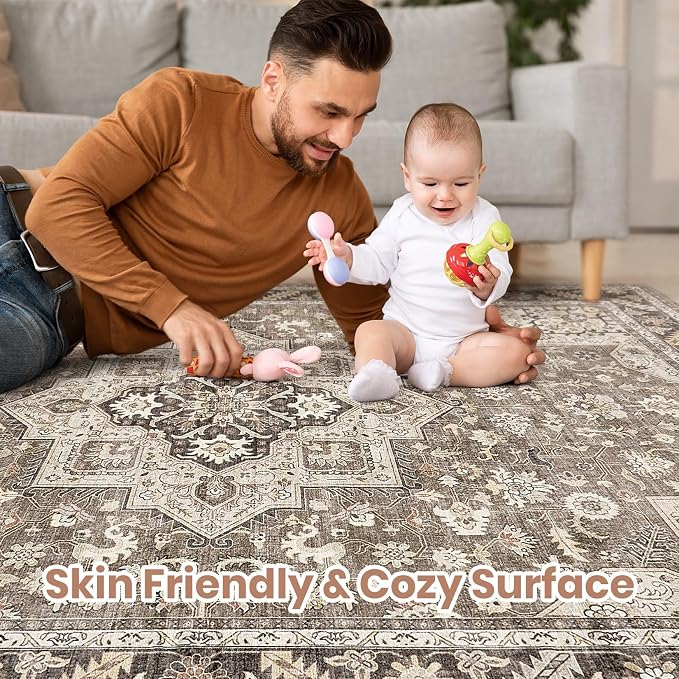 cotiled 10x11 Area Rug for Living Room, Traditional, Dining Room, and Home - Image 3