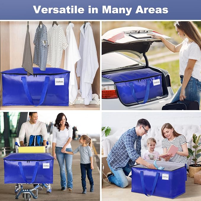 StorageRight Moving Bags, Moving Boxes, 93L 6-Pack Sotrage Bags Totes, - Image 7