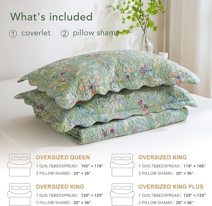 Lady Ann Oversized King Quilt 128x120, Lightweight Large Extra Soft Quilted - Image 6