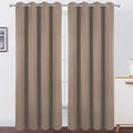 Cappuccino Thermal Blackout Curtains/52 x 108 Inch/Set of 2 Panels Room by Lemomo