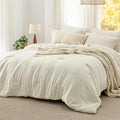 Bedsure Full Comforter Set, Ivory Soft Prewashed Bedding by Unknown