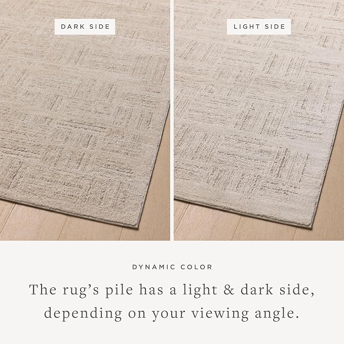 Loloi Amber Lewis Monty Collection MOT-01 Ivory/Taupe 7'-10" x 10', .50" Pile - Image 4