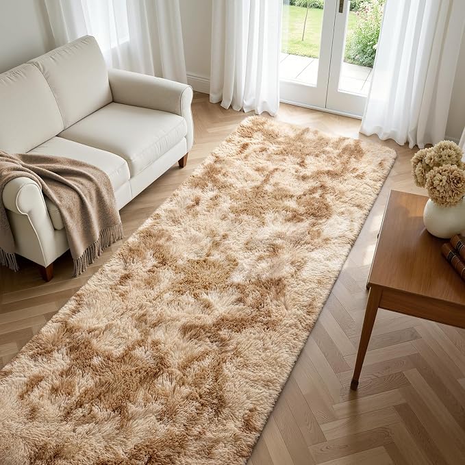 Deerhoo 3x8 Runner Rugs for Long Hallway Bedroom Kitchen, Plush Furry, High Pile - Image 3