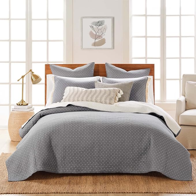 Levtex Home Cross Stitch Reversible Twin XL/Twin Quilt Set by LevtexHome