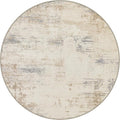 Round Area Rug Living Room: 5 ft Modern Washable Indoor Carpet | by FXRHLP