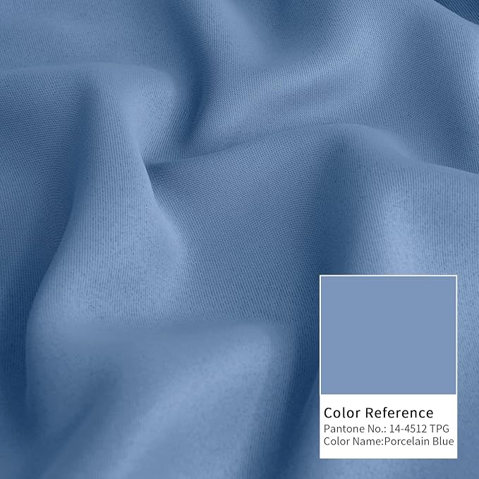 BGment Light Blue Blackout Curtains 63 Inch Length - Image 6