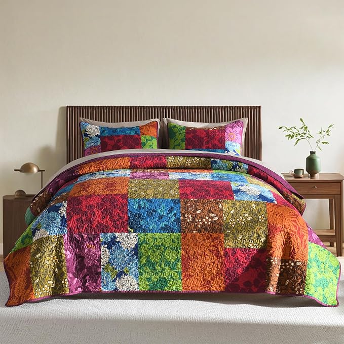 Queen Size Seersucker Quilt Set - Image 5