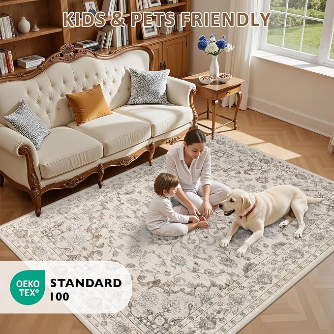 10x12 Area Rugs Living Room: Washable Rug - Image 8