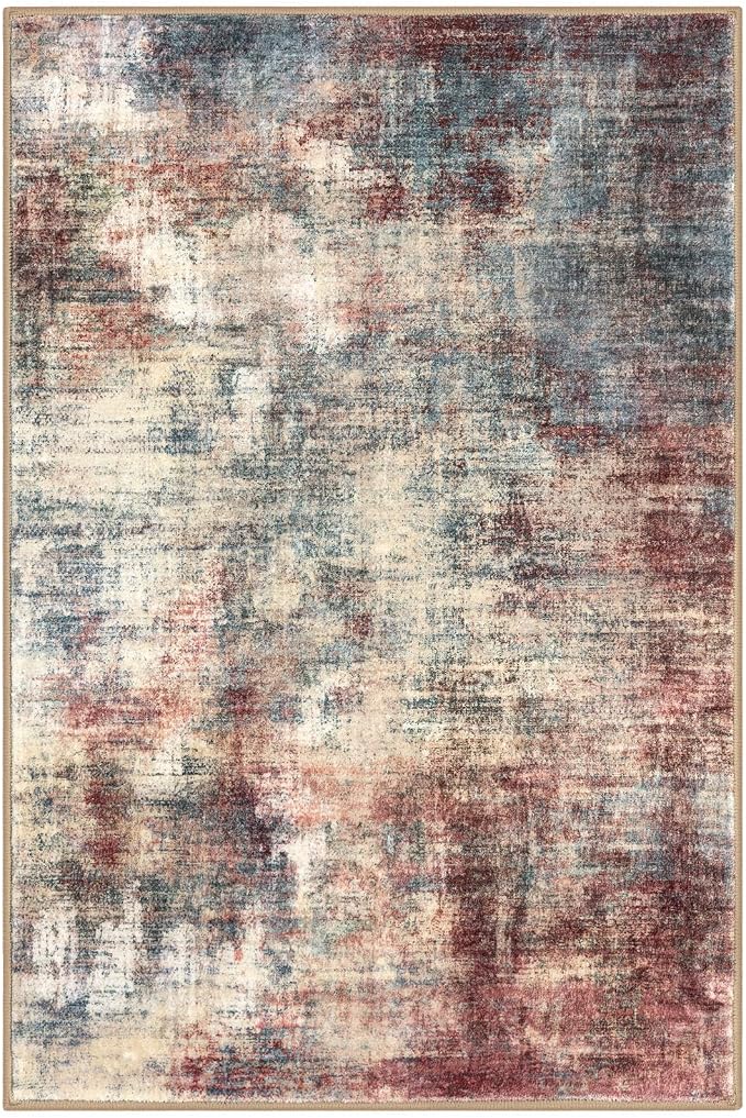 Abstract Area Rugs 8x10 Ft Washable Large Rugs - Image 9