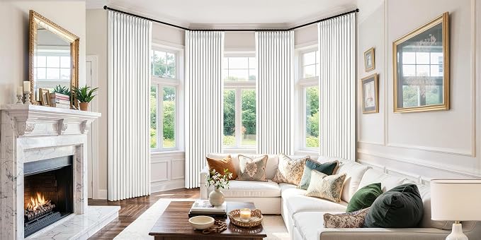 MIULEE Pinch Pleated 100% Blackout Curtains 40"x90" Long White 4 Panels Set | - Image 2
