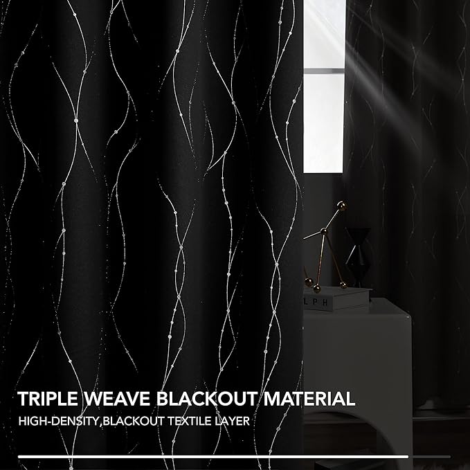 Deconovo Blackout Curtains for Bedroom, 72 Inch Length - Image 7
