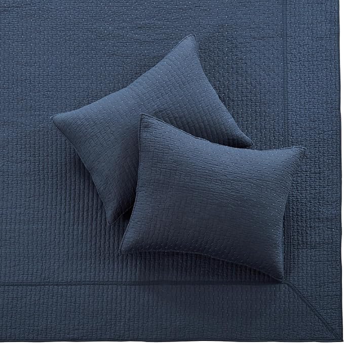 Levtex Home Cross Stitch Reversible Queen Bedspread Set - Image 6