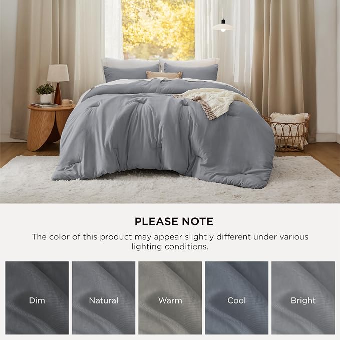 Bedsure Super King Plus Comforter Set, 3 Pieces GentleSoft™ Bed Set, 1 - Image 7