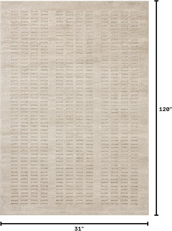 Loloi Amber Lewis Monty Collection MOT-03 Ivory/Beige 2'-7" x 10'-0" Runner Rug - Image 2