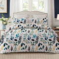 Whale Flotilla Patchwork Quilts Queen Size, Extra Soft Floral Bedspreads | by WHALEFLOTILLA