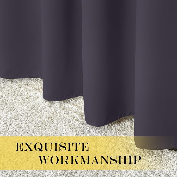 NICETOWN Blackout Curtains 72 inches Long, Grommet Privacy Window Thermal - Image 6