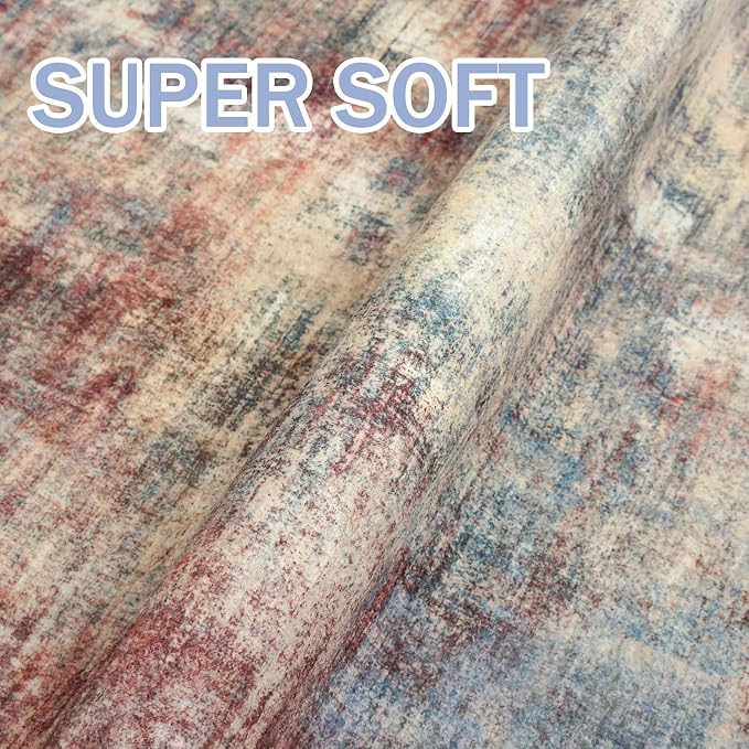 Abstract Runner Rug 3x14 Ft Washable Runners - Image 7