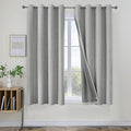 Joydeco Blackout Curtains 63 Inches Long 2 Panels Burg, Room Darkening Curtains by JOYDECO