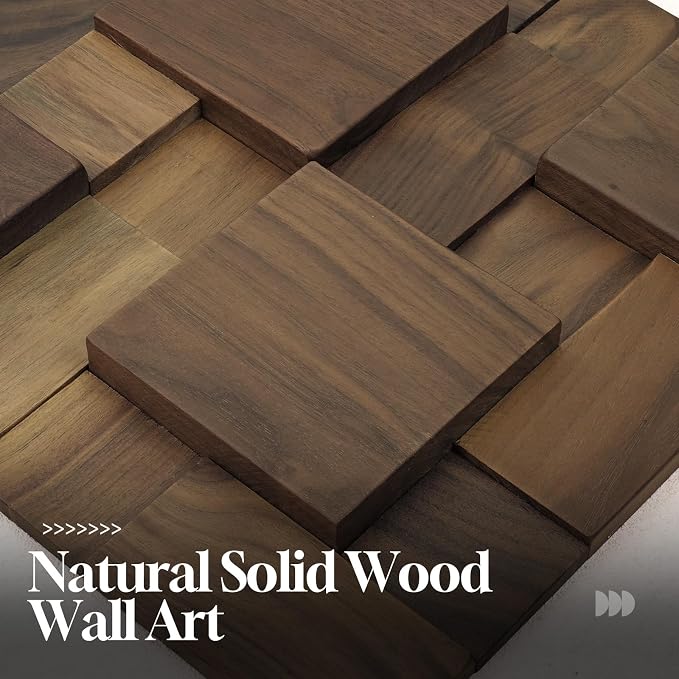 Cuspin Large 3D Wood Textured Neutral Wall Art, Modern Minimalist Wooden Artwork - Image 6