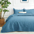 Love's cabin Quilts for Full Bed Misty Blue Bedspreads Bedding Set by Lovescabin