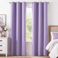 NICETOWN Lavender Purple Room Darkening Curtains 90 Inches Long 2 Panels by NICETOWN