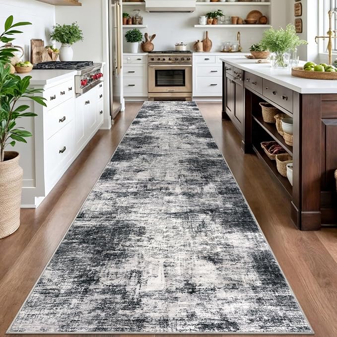 Abstract Runner Rug 3x16 Ft Long Washable Runners - Image 2