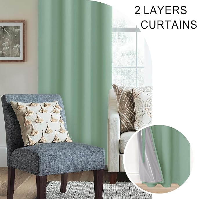 XWZO 100% Blackout Curtains - Image 5
