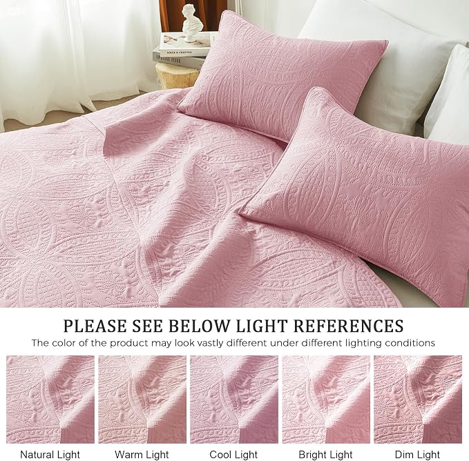 akkialla Full/Queen Quilt Set, Soft Microfiber Coverlet - Image 5