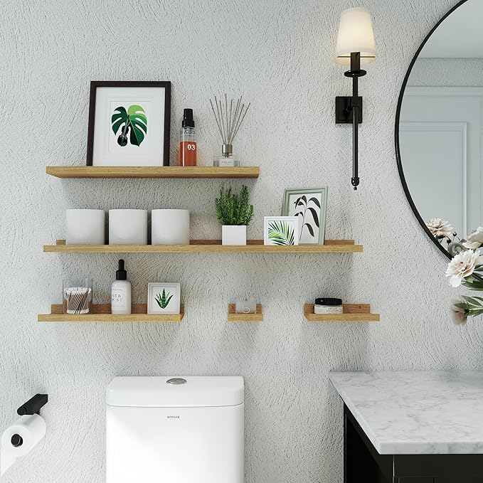 Small Oak Floating Shelves for Wall, Shelf - Image 4