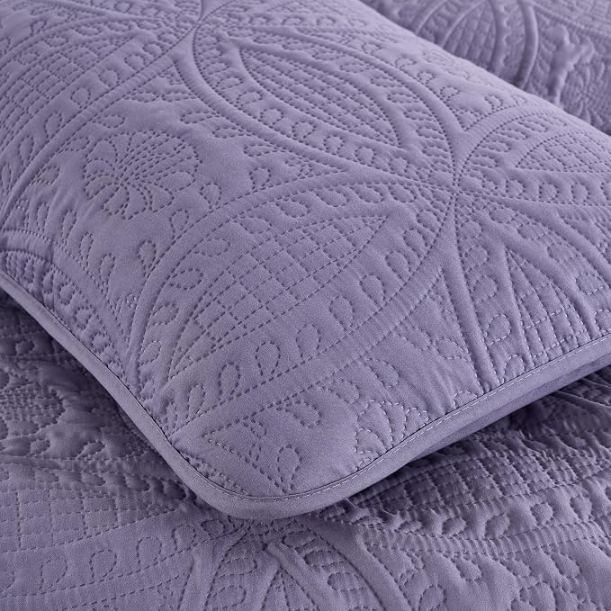 Chezmoi Collection Austin King Oversized Bedspread Set, 3-Piece Pinsonic - Image 4