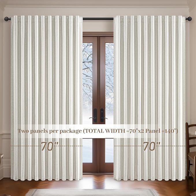 108 Inch Floor to Ceiling Blackout Curtains 70 Inches Wide - Image 6