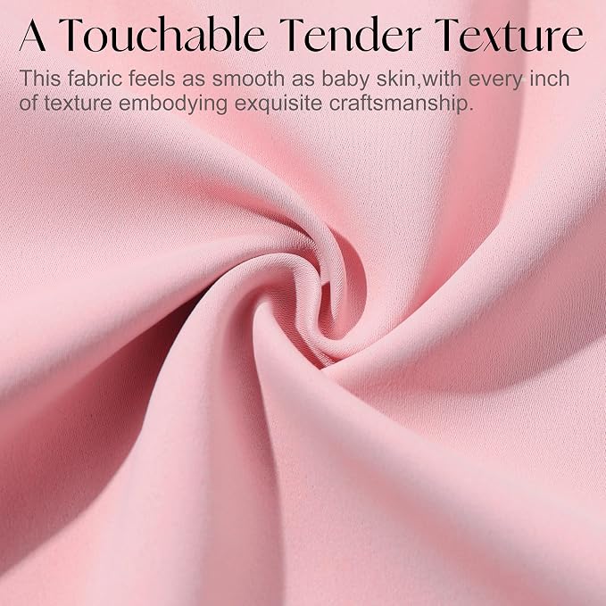Etherealveil Hot Pink Pinch Pleated Blackout Curtains 2 Panels 60"x102" | Back - Image 8