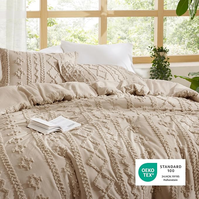 Bedsure Tufted Boho Comforter Set Full Size - Image 6