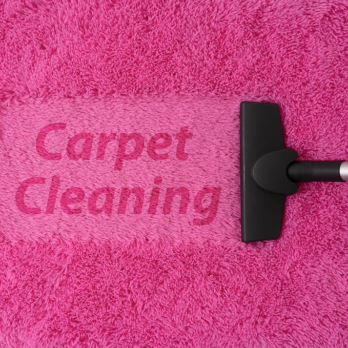 Goideal Fluffy Bedroom Rug, Small Oval Area Rugs, Hot Pink Shag Bedside Carpet - Image 7
