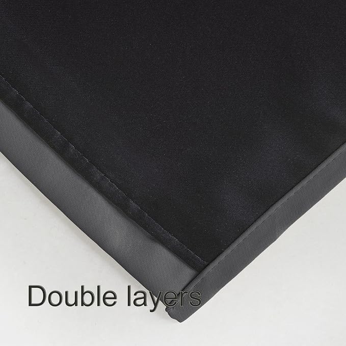 100% Blackout Curtains 52 x 72 Inch/Grey Curtains 2 Panels - Image 6