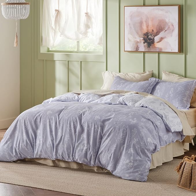 Bedsure Lavender Oversized Queen Comforter Set - Image 2