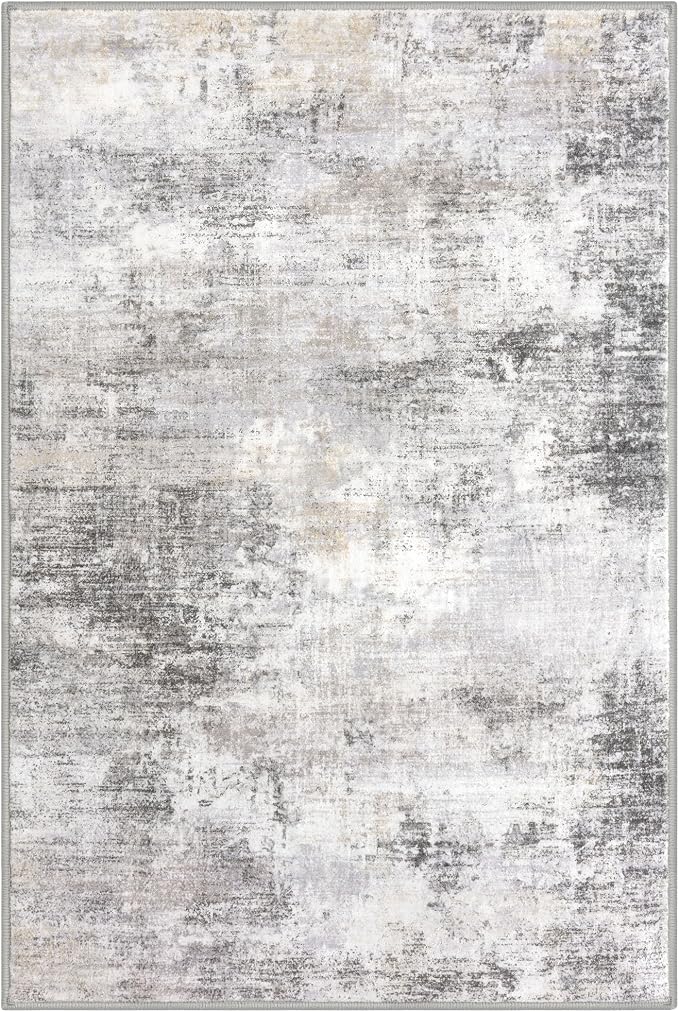 Abstract Area Rug 4x6 Ft Washable Rugs - Image 10