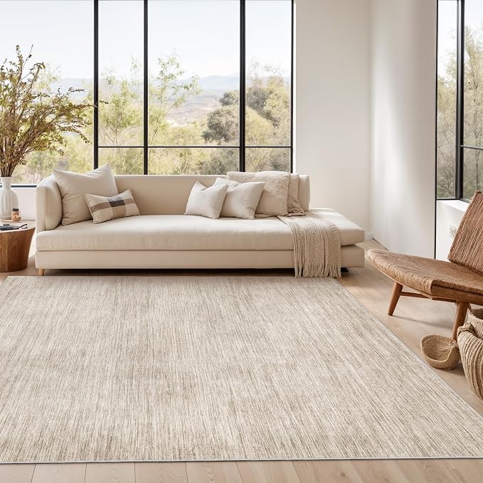 8x10 Area Rugs for Living Room, Large Washable Rug Non Slip, Thin & Lighweight - Image 3