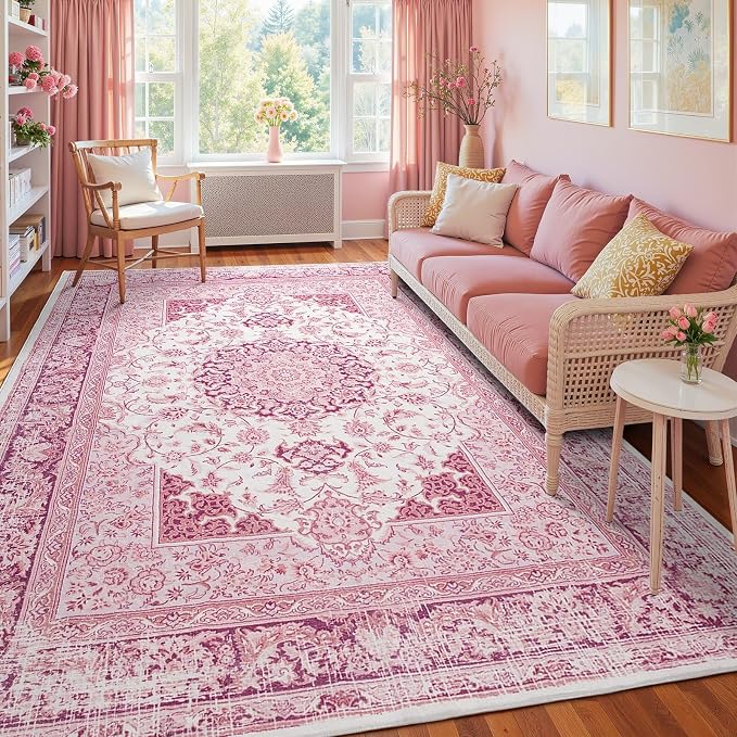 Macgace Washable Vintage Area Rug - Image 2