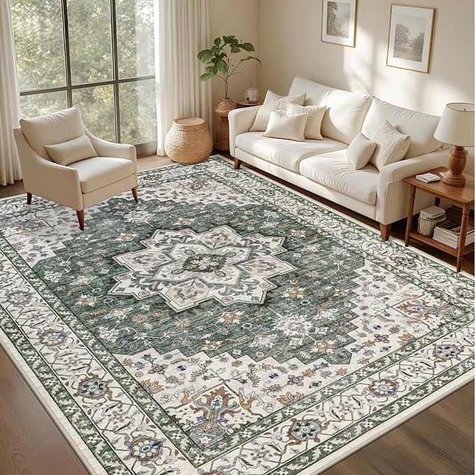 9x12 Area Rugs Living Room: Washable Rug - Image 3