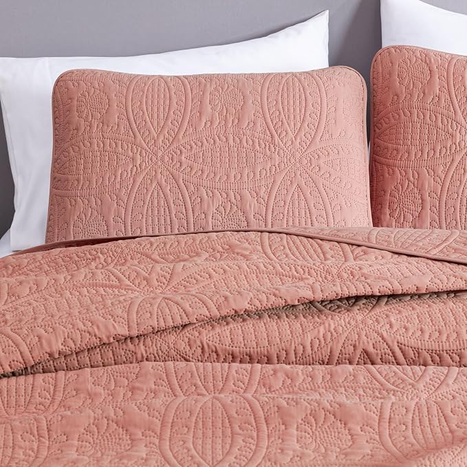 Chezmoi Collection Austin 3-piece Oversized Bedspread Coverlet Set | Oversized - Image 3