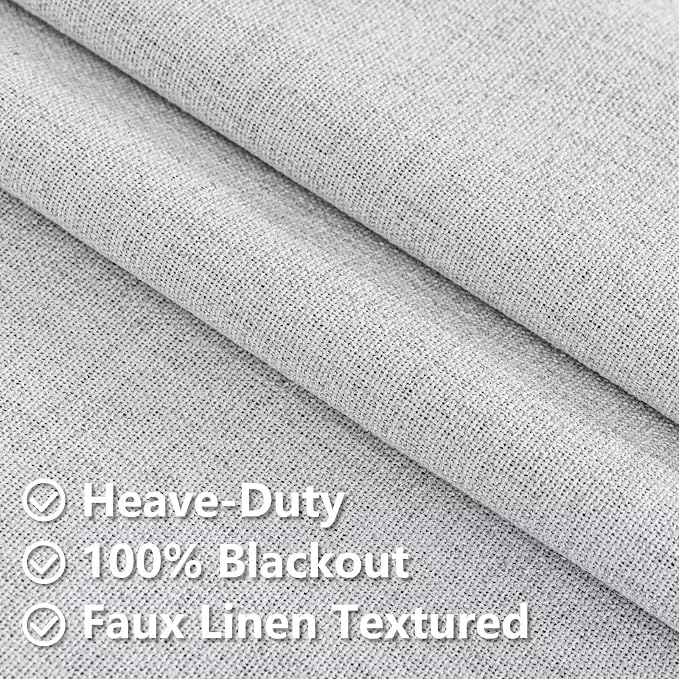100% Blackout Curtains for Bedroom Room, Custom Curtains Blackout Thermal - Image 4
