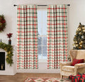 DriftAway 100% Blackout PlaidCurtains 72 Inches Long 2 Panels Red Green | 100% by DriftAway